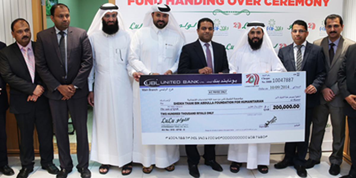 Lulu donates to RAF Charity in Qatar